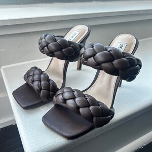 Steve Madden Women's Braided Brown Heels